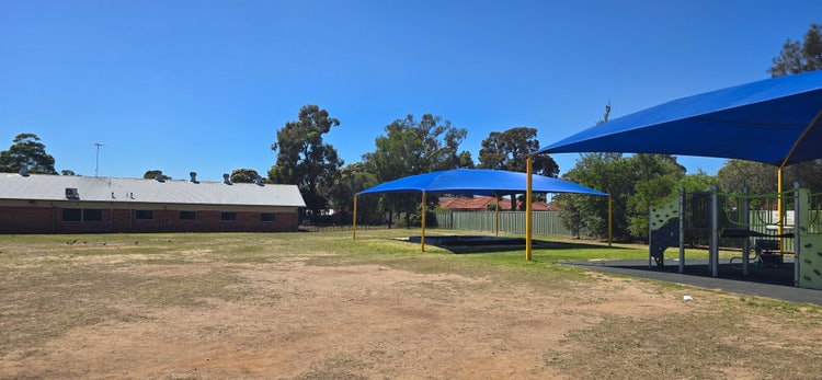 image of the school playground and play equipment